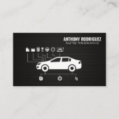 Automatische services | Schema Visitekaartje (Voorkant)