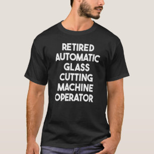 Automatische snijmachinist in ruste t-shirt