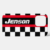 Automatische sportwedstrijden, geveegde vlag  Case-Mate iPhone case (Achterkant (horizontaal))