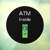 Automatische tapeautomaat raamsticker (Vel 3)