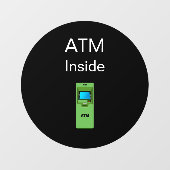 Automatische tapeautomaat raamsticker (Vel)