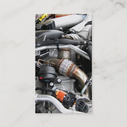 Automatische technicus 2 voor reparatie van auto-o visitekaartje (Voorkant)