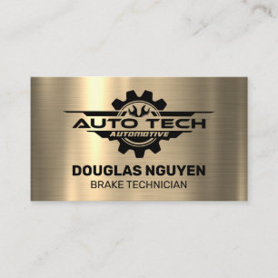 Automatische technische sleutels   goudmetallisch visitekaartje
