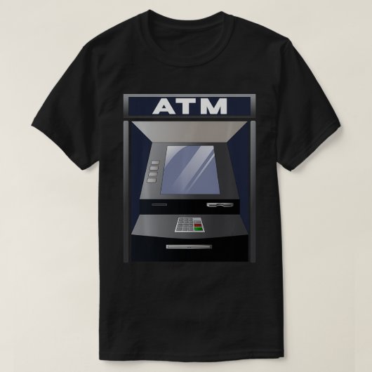 Automatische Teller Machine ATM Kostuum T-shirt (Design voorkant)