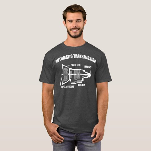Automatische transmissiemethode t-shirt