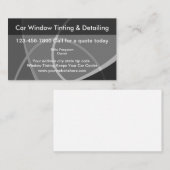 Automatische vensteraftappen en -details visitekaartje (Voorkant / Achterkant)