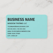 Automatische venstertint voor autowrakken visitekaartje (Achterkant)