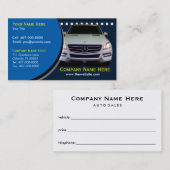 Automatische verkoop - autoverkoop visitekaartje (Voorkant / Achterkant)