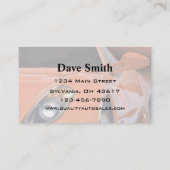 Automatische verkoop en service visitekaartje (Achterkant)