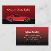 Automatische verkoop en service visitekaartje (Voorkant / Achterkant)