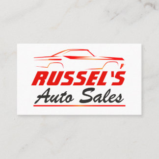 Automatische verkoop van klassieke auto's visitekaartje