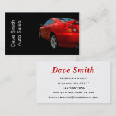 Automatische verkoophandelaar visitekaartje (Voorkant / Achterkant)