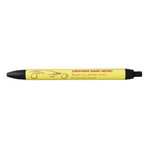 Automatische verkoopkamer - Red Sports Auto Logo Zwarte Inkt Pen