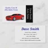 Automatische verkoopservice visitekaartje (Voorkant / Achterkant)