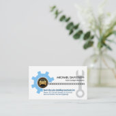 Automatische versnellingsketting met wielmodesleut visitekaartje (Staand voorkant)