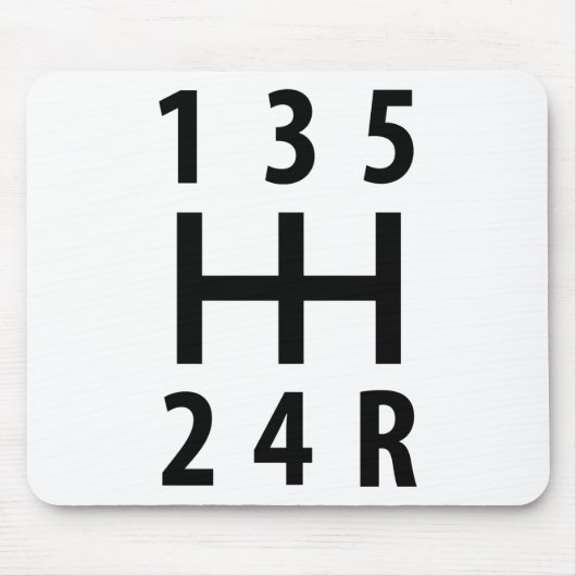 automatische versnellingsverplaatsing 5 muismat (Voorkant)