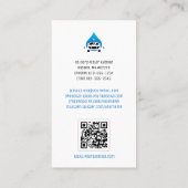 Automatische wasservice voor auto's visitekaartje (Achterkant)