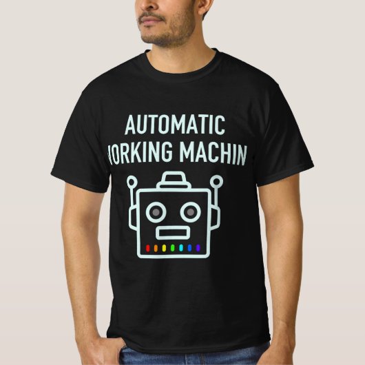Automatische werkmachine t-shirt (Voorkant)