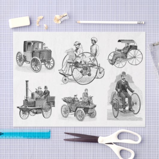  automatische wieluitvindingen ontkoppelen Collage Tissuepapier (Craft)