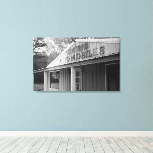  automatische winkel (Canvas) Canvas Afdruk (Insitu (Houten vloer))