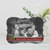 Automatische zwart-witstructuur Prettige feestdage Feestdagenkaart (Staand voorkant)