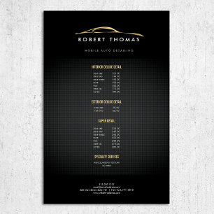 Automatische zwarte en Gold-gegevens, automatische Flyer