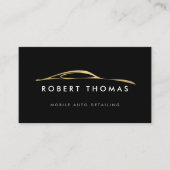 Automatische zwarte en Gold-gegevens, automatische Visitekaartje (Voorkant)