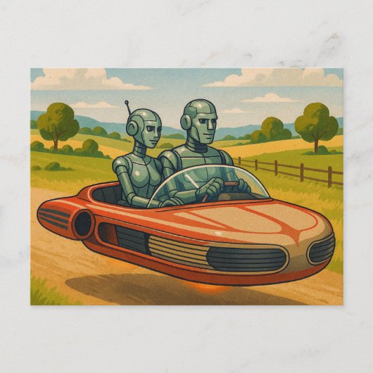 Automatisering in de liefde briefkaart (Voorkant)