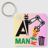 Automatisering van kunstmatige intelligentie (AI) Sleutelhanger (Voorkant)