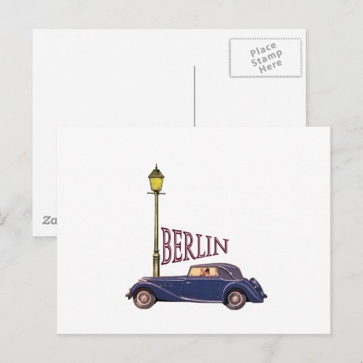 Automobiel 1920 - Berlijn Briefkaart (Voorkant / Achterkant)