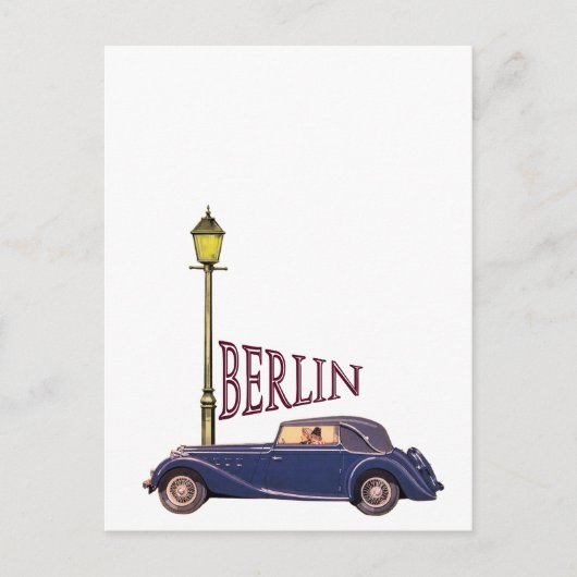 Automobiel 1920 - Berlijn Briefkaart (Voorkant)
