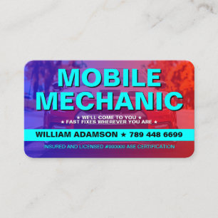 AUTOMOBIEL AUTO REPARATIEDIENSTEN   MOBIELE MONTEU VISITEKAARTJE