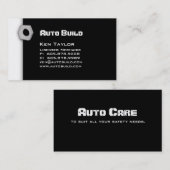 Automobiel / automatisch mechanisch Visitekaartje  (Voorkant / Achterkant)