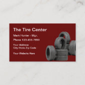Automobiel Bandencentrum Eenvoudig Ontwerp Visitekaartje (Voorkant)
