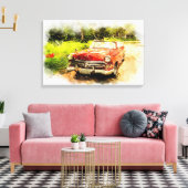Automobiel Canvas Afdruk (Insitu (Woonkamer))