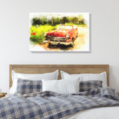 Automobiel Canvas Afdruk (Insitu (Slaapkamer))