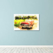 Automobiel Canvas Afdruk (Insitu (Houten vloer))