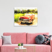 Automobiel Canvas Afdruk (Insitu (Woonkamer))