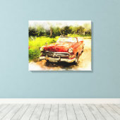 Automobiel Canvas Afdruk (Insitu (Houten vloer))
