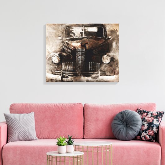 Automobiel Canvas Afdruk (Insitu (Woonkamer))