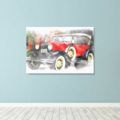 Automobiel Canvas Afdruk (Insitu (Houten vloer))