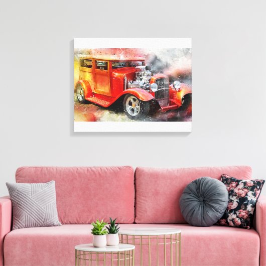 Automobiel Canvas Afdruk (Insitu (Woonkamer))