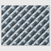 Automobiel Drijven Vintage Oldschool van de Ruiter Cadeaupapier (Vlak)