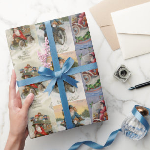  Automobiel Kerstmis Cadeaupapier