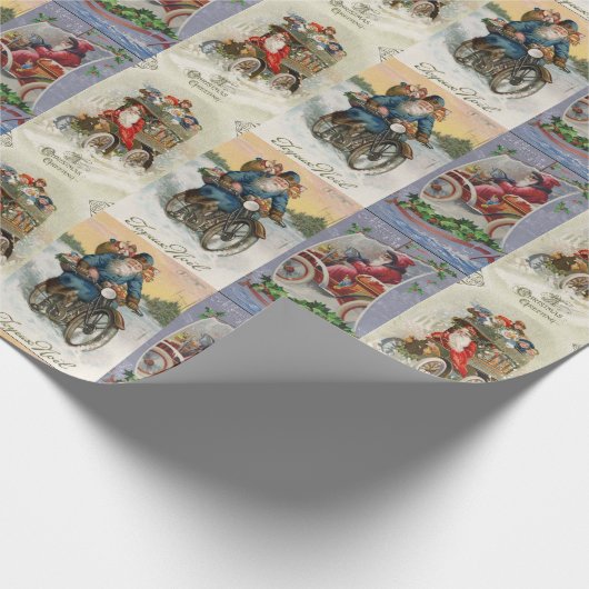  Automobiel Kerstmis Cadeaupapier (Hoek)