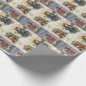  Automobiel Kerstmis Cadeaupapier (Hoek)