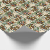  Automobiel Kerstmis Cadeaupapier (Hoek)