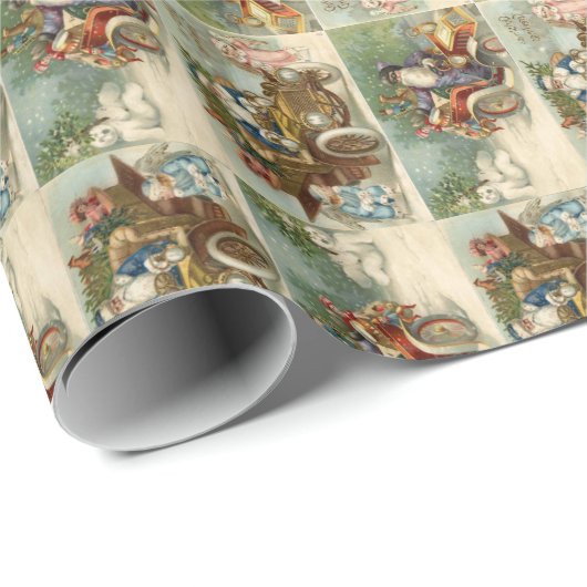  Automobiel Kerstmis Cadeaupapier (Rol Hoek)