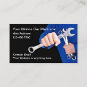 Automobiel Mobiele Auto Mechanische Visitekaartjes (Voorkant)