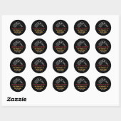 Automobiel Sleutel Kunst Het Project Is Nooit Af Ronde Sticker (Vel)